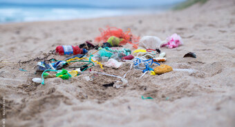 Littered beaches